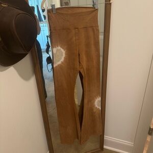 aerie Brown Tie-Dye Bootcut Flare Pants